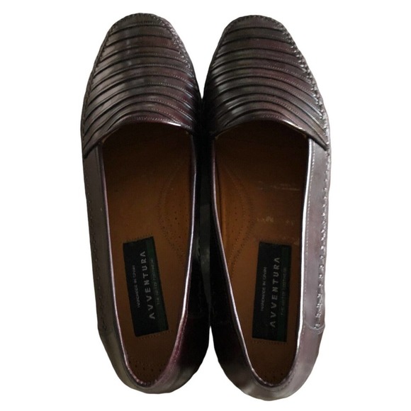 Avventura Mens Dress Shoes Size 13 Brown Leather Slip-on Loafers Spain NWOB main image 7